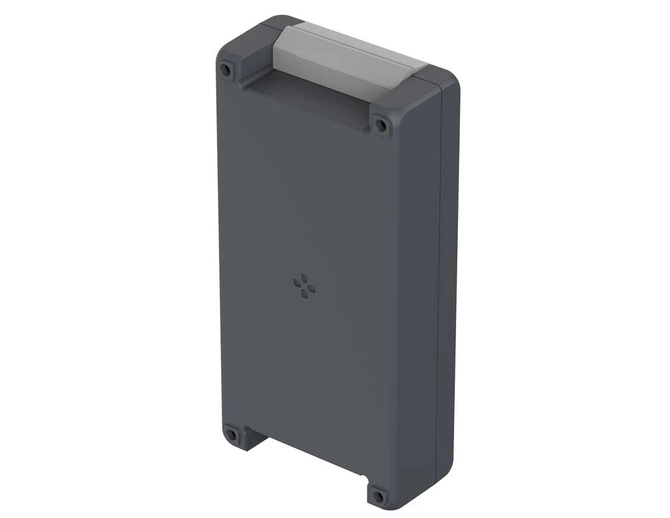 Bopla BA 241306 F-7024 (00125224) - aluminum enclosure with a recess in the cover and neoprene seal (259 x 128 x 60 mm)