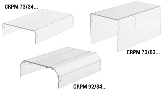 Bopla CRPM 92/34-220-E (67292221) - przezroczysta osłona modułu Combirail (92 x 34 x 190 mm)