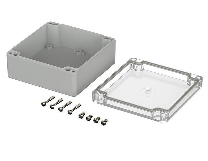 Bopla M 217 G (02217200) - PC enclosure with crystal-clear lid (122 x 120 x 55 mm)