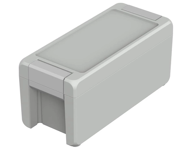 Bopla BA 180809 F-7035 (00124135) - aluminum enclosure with a recess in the cover and neoprene seal (199 x 86 x 90 mm)