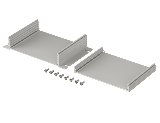 Bopla F 1036-80 WL (97216080) - aluminium profile with wall brackets (105 x 36 x 80 mm)