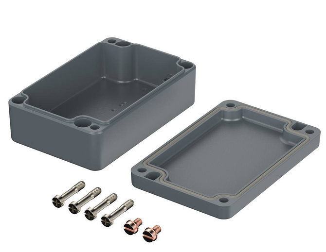 Bopla A 102 (01102000) - aluminum enclosure with neoprene seal (98 x 64 x 34 mm)