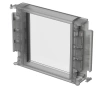 Bopla FD 5000 G (79003100) - pokrywa przezroczysta przednia z wgłębieniem i z uszczelką obudowy CombiCard 5000-7000 (175 x 146 x 34 mm, 3U 20HP)