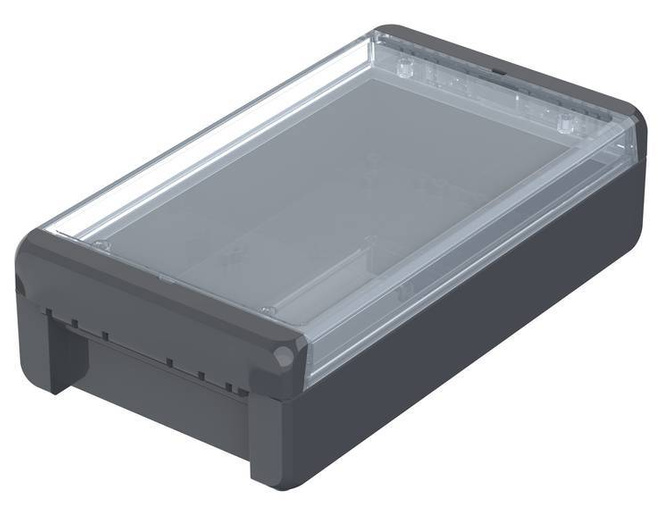 Bopla B 221306 PC-V0-G 7024 (96025224) - obudowa uniwersalna z przezroczystą pokrywą (231 x 125 x 60 mm)