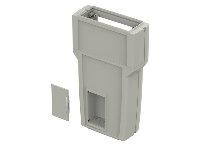 Bopla ART 655 DIS with BE 30 (34165582) - enclosure with membrene keypad area,display opening and battery compartment (204 x 110 x 41 mm)