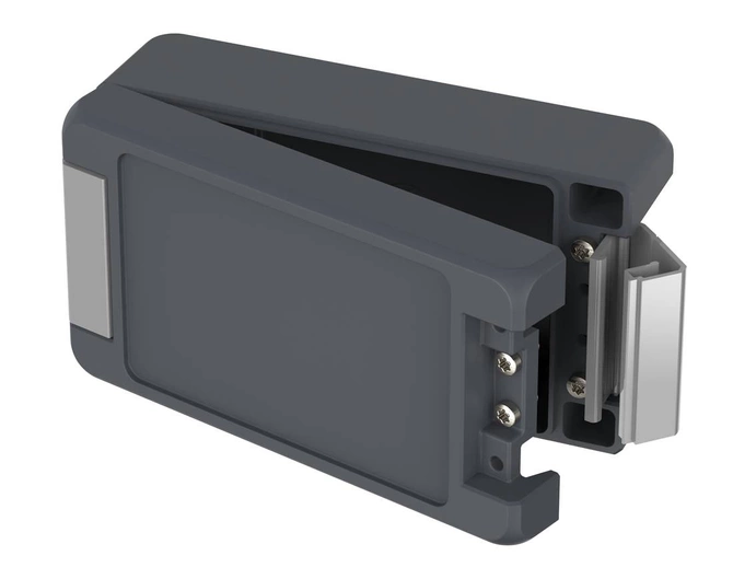 Bopla BA 140806 F-7024 (00123124) - aluminum enclosure with a recess in the cover and neoprene seal (159 x 86 x 60 mm)
