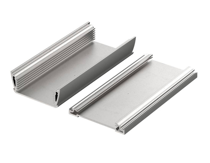 Bopla ASPH 830-0150 9006 (94211150) - asymetryczny profil aluminiowy półotwarty (74 x 32,8 x 150 mm)