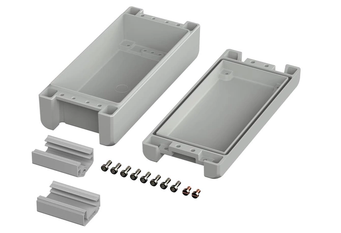 Bopla BA 180806-7035 (00114125) - obudowa aluminiowa bez wgłębienia w pokrywie  z uszczelką neoprenową (199 x 86 x 60 mm)