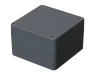 Bopla A 121 (01121000) - aluminium enclosure with neoprene seal (140 x 140 x 91 mm)