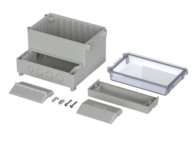 Bopla RCP 1700 V0 (41170400) - RegloCard-Plus enclosure with crystal-clear lid (166 x 161 x 121 mm)