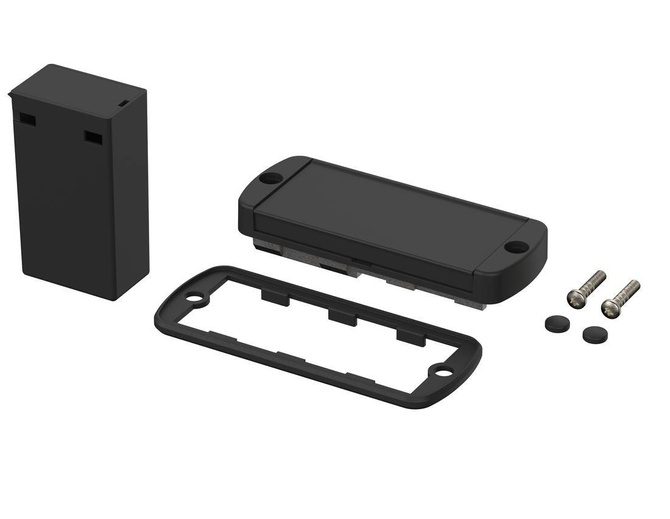 BOPLA ABM 800 SAL BE (84084100) - mounting lid with hinged aluminium flap and compartment for 9V block battery for AB 800