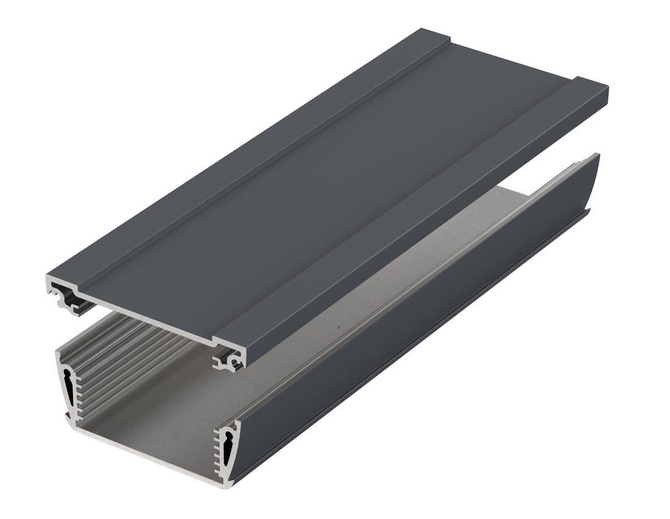 Bopla ASPH 830-0200 7024 (94212200) - enclosure profiles, horizontally-divided (74 x 32.8 x 200 mm)