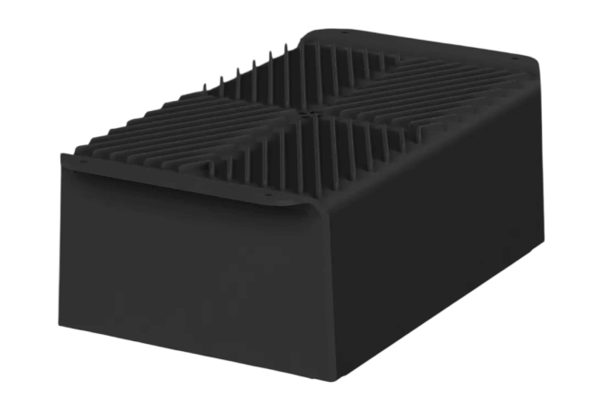 Bopla BOV 281913 UT KWL-9005 (48198685) - BoVersa aluminium base with heatsink (275 x 185 x 110 mm)