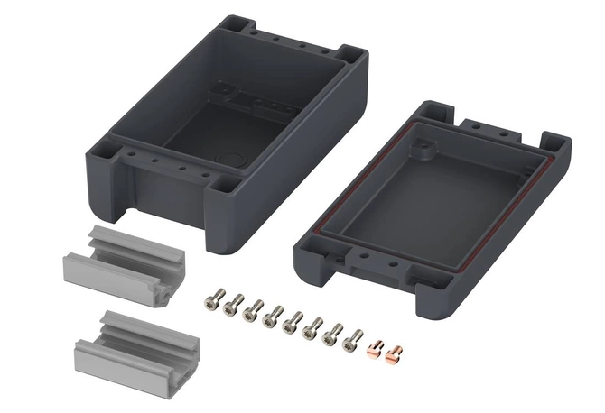 Bopla BA 140806 F SIL-7024 (00123124.SIL) - aluminum enclosure with a recess in the cover and silicone lid seal (159 x 86 x 60 mm)