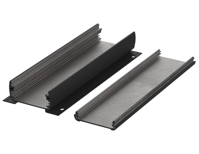 BOPLA ABPH 600-0200 WL (84306200) - aluminium profile, horizontally-divided with wall brackets(57 x 32 x 200 mm)