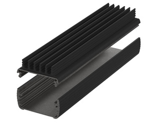 BOPLA ABPH 600-0200 K (84506200) - profil aluminiowy półotwarty z radiatorem (57 x 32 x 200 mm)