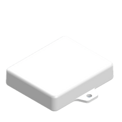 Teko - seria SMART (SR21-E.7) - uniwersalna obudowa w kolorze białym (76,2 x 63,5 x 16,6 mm)