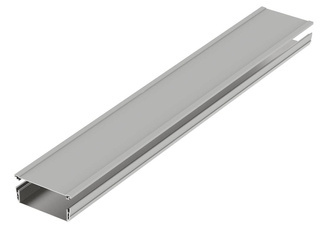 Bopla ASPH 1540-1000 9006 (94251000) - asymetryczny profil aluminiowy półotwarty (154 x 44 x 1000 mm)