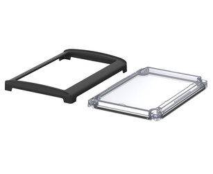 Bopla BOV 1712_ FO 9005 D G (48324350) - przezroczysta pokrywa BoVersa typu transparent z otwartym czarnym design coverem (170 x 120 x 21 mm)