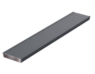 Bopla ASPH 1850-1000 7024 (94242000) - asymetryczny profil aluminiowy półotwarty (187 x 54,6 x 1000 mm)