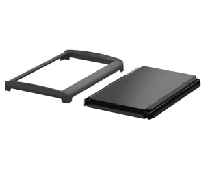 Bopla BOV 2114_ FO 9005 D 9005 (48316455) - czarna pokrywa BoVersa z otwartym czarnym design coverem (210 x 140 x 24 mm)