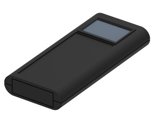 Bopla BOS 600-9005 (34600000) - obudowa ręczna z pojemnikiem na baterie (2 x 9V) i otworowaniem na wyświetlacz (172 x 77 x 25 mm)