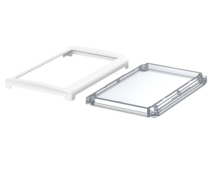 Bopla BOV 2114 FO-9003 - OT G-SILC (48326430.SILC) - przezroczysta pokrywa BoVersa typu transparent z otwartym białym design coverem z uszczelką silikonową (210 x 140 x 24 mm)