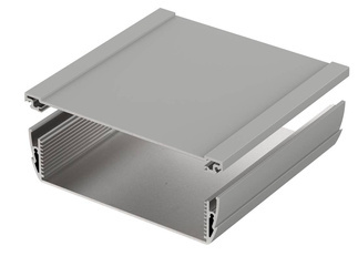 Bopla ASPH 1540-0150 9006 (94251150) - asymetryczny profil aluminiowy półotwarty (154 x 44 x 150 mm)