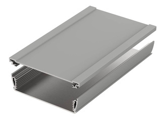 Bopla ASPH 1230-0200 9006 (94231200) - asymetryczny profil aluminiowy półotwarty (121 x 32,8 x 200 mm)