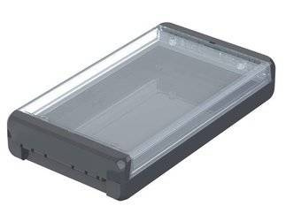 Bopla B 221304 PC-V0-G 7024 (96025244) - obudowa uniwersalna z przezroczystą pokrywą (231 x 125 x 40 mm)