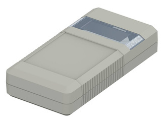 Bopla BOS 800-7038 (34800001) - obudowa ręczna z pojemnikiem na baterie (4 x 1,5V) i panoramicznym otworowaniem na wyświetlacz (196 x 100 x 40 mm)