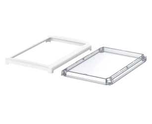 Bopla BOV 2819 FO-9003 - OT G-SILC (48328630.SILC) - przezroczysta pokrywa BoVersa typu transparent z otwartym białym design coverem z uszczelką silikonową (275 x 185 x 29 mm)