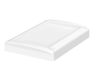 Bopla BOV 1209 OT A-9003-SILC (48142203.SILC) - biała aluminiowa pokrywa BoVersa z uszczelką silikonową (125 x 88 x 19 mm)