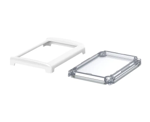 Bopla BOV 1209 FO-9003 - OT G-SILC (48322230.SILC) - przezroczysta pokrywa BoVersa typu transparent z otwartym białym design coverem z uszczelką silikonową (125 x 88 x 19 mm)