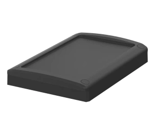 Bopla BOV 1712 OT A-9005-SILC (48144305.SILC) - czarna aluminiowa pokrywa BoVersa z uszczelką silikonową (170 x 120 x 21 mm)