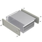Teko - seria TEKAL 4 (TEKAL-41.31) - obudowa aluminiowa (110 x 167 x 53 mm)