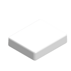 Teko - seria SMART (SR21.7) - uniwersalna obudowa w kolorze białym (76,2 x 65,5 x 16,6 mm)