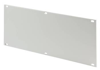 Bopla TF/M 342-EMV (86842034) - panel przedni EMC od frontu z anodowanego aluminium, od tyłu nieanodowanego (colour-passivated on rear) z otworem na sprężynę EMC i wprasowanymi pinami pozycjonującymi, o rozmiarze 3U 42HP