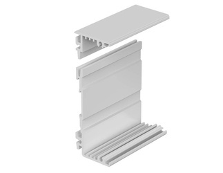 Bopla ARPG 75/31-70 (87030700) - profil dzielony podstawy obudowy Alurail (25,5 x 75 x 60 mm)