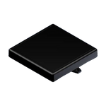 Teko - seria SMART (SR75-E.9) - uniwersalna obudowa w kolorze czarnym (111,1 x 111,1 x 18,2 mm)