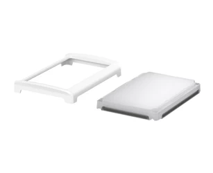 Bopla BOV 1209_ FO 9003 D LL (48332231) - półprzezroczysta pokrywa BoVersa typu translucent z otwartym białym design coverem (125 x 88 x 19 mm)