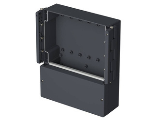 Bopla RD 2000 G-KSC (19231200) - tylna wysoka pokrywa z zawiasami po obu stronach obudowy CombiCard 1000-3000 oraz z dużą komorą zaciskową (184 x 223 x 48 mm)