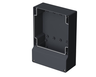 Bopla RD 1000 K (19004800) - tylna pokrywa z uszczelką i z małą komorą zaciskową obudowy CombiCard 1000-3000 (133,4 x 193 x 48 mm)