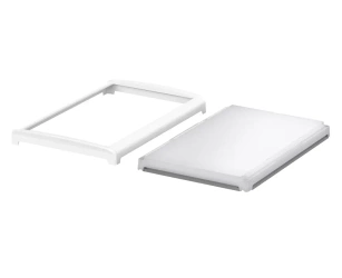 Bopla BOV 2819 FO-9003 - OT LL-SILC (48338631.SILC) - półprzezroczysta pokrywa BoVersa typu translucent z otwartym białym design coverem z uszczelką silikonową (275 x 185 x 29 mm)