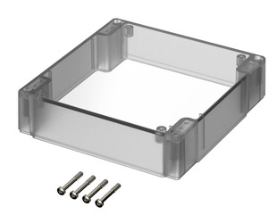 Bopla FD 1000 G (19003000) - przednia przezroczysta pokrywa z uszczelką obudowy CombiCard 1000-3000 (133 x 138 x 34 mm)