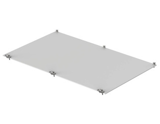 Bopla TF/M 684-K (86884068) - panel składany przedni 3U/6U od frontu z anodowanego aluminium , od tyłu nieanodowanego (colour-passivated on rear), o rozmiarze 6U 84HP