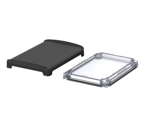 Bopla BOV 1209_ FG 9005 D G (48422250) - przezroczysta pokrywa BoVersa typu transparent z pełnym czarnym design coverem (125 x 88 x 19 mm)