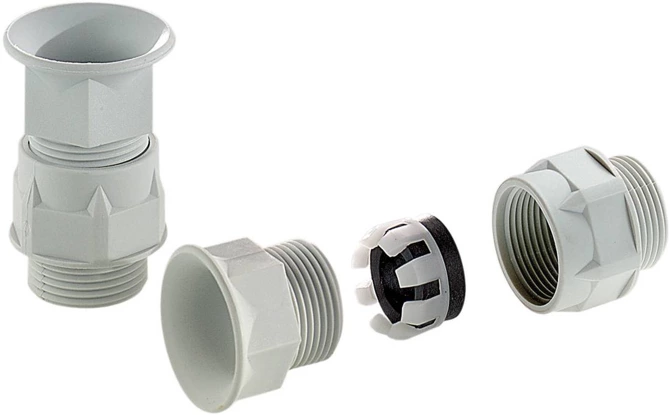 Bopla POZB 11 (12052809) - Pg cable glands with anti-kink protection POZB, polyamide, light grey, IP 65